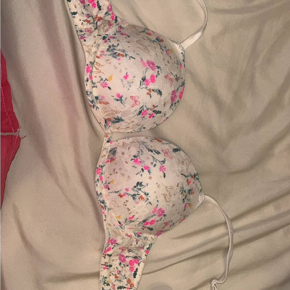 Floral Print Bra